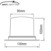 Picture of Amber LED Clear Lens 3 Bolt Compact Beacon