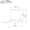 Picture of Amber LED Clear Lens Single Bolt Explorer Beacon