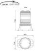 Picture of Amber 2 Bolt Mini Xenon Beacon