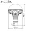 Picture of Amber LED Flexi Pole Mount Treker Beacon