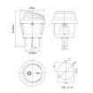 Picture of Illuminated Rocker Mini Switch Amber | 20mm
