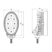Picture of 247 WORK LAMP 5.5" OVAL LED 9/32V 40W