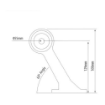 Picture of 60° LED Stalk Lamp | Right | Rubber Arm