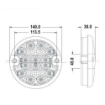 Picture of Round LED Fog Lamp 12/24 V