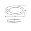 Picture of Oval Interior Lamp | Cool White | CA 7072