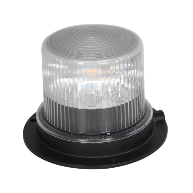 Picture of Amber LED Clear Lens 3 Bolt Compact Beacon